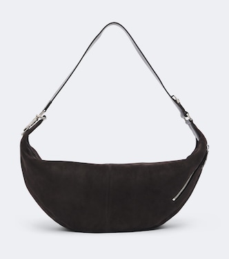 Quiver Clip suede shoulder bag | Lemaire