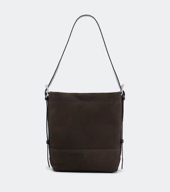 Belted Medium leather tote bag | Lemaire