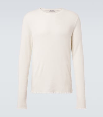 Elongated ribbed-knit cotton-blend top | Our Legacy