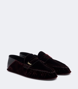 Mocassins Le Loafer en velours | Saint Laurent