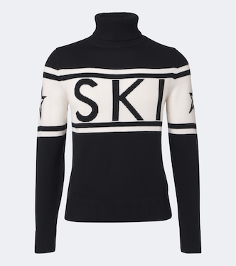 Schild intarsia wool turtleneck sweater | Perfect Moment
