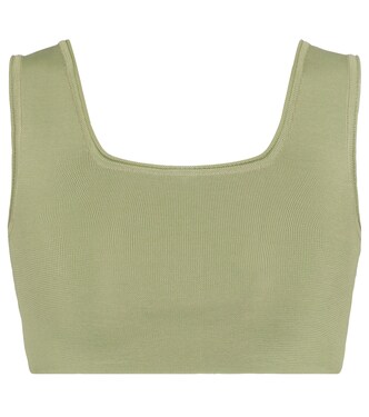 Cropped-Top aus Rippstrick | LOW CLASSIC