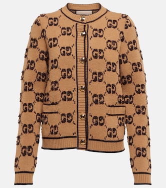 Cardigan GG aus Woll-Jacquard | Gucci