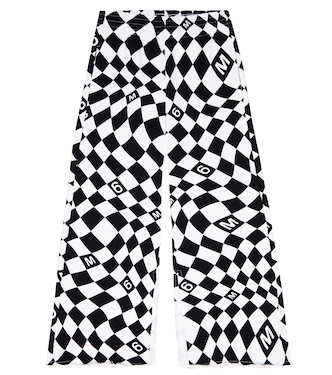 بنطلون رياضي فلير من القطن بطبعات | MM6 Maison Margiela Kids