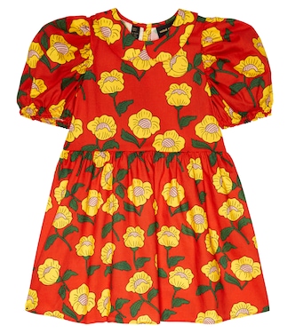 Flowers printed cotton dress | Mini Rodini