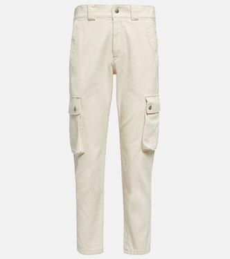Pantalon cargo tapered Evalia en coton | Isabel Marant