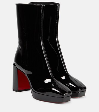 Alleo 90 patent leather ankle boots | Christian Louboutin
