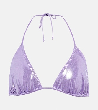 Haut de bikini String métallisé | Norma Kamali