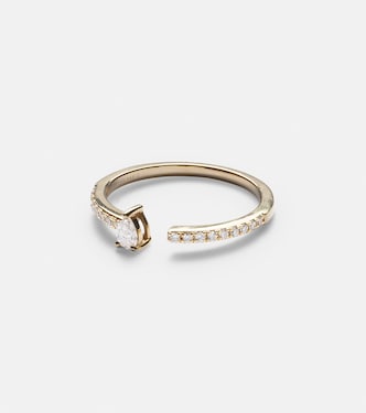 Héra 18kt gold ring with diamonds | Persée