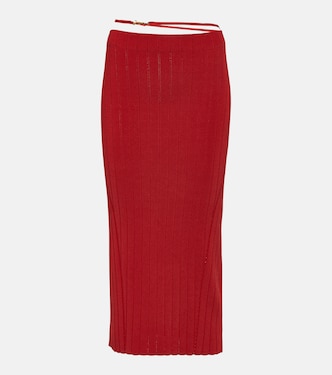 La Jupe Pralu knitted midi skirt | Jacquemus