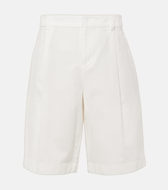 High-rise cotton shorts | Vince