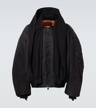 Incognito hooded bomber jacket | Balenciaga