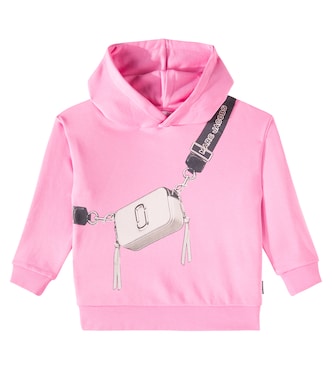 Printed cotton-blend fleece hoodie | Marc Jacobs Kids