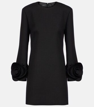 Crepe Couture floral-appliqué minidress | Valentino