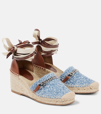 Gaia denim bouclé espadrilles | Stella McCartney