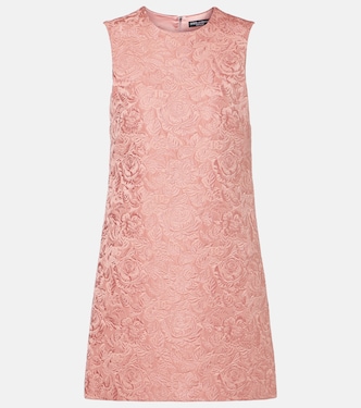 Vestido corto en jacquard matelassé floral | Dolce&Gabbana