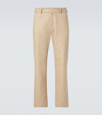 Cotton-blend wide-leg chinos | Tod's
