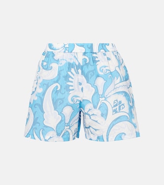 Paisley cotton and silk shorts | Etro