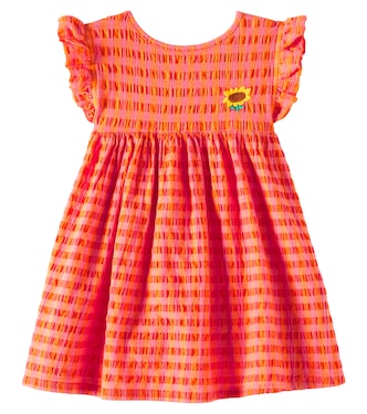 Baby Vichy gingham cotton-blend dress | Bobo Choses