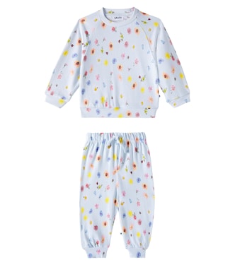 Baby Disc cotton sweatshirt and sweatpants set | Molo