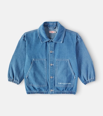 Logo denim jacket | Tinycottons