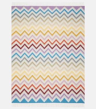 Colcha Watamu en mezcla de lana en zigzag | Missoni