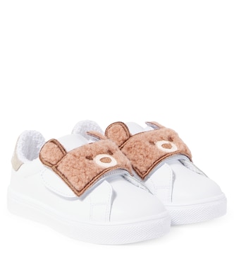 Bear leather sneakers | Monnalisa