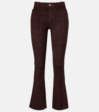 Dean 22 suede flared pants | Stouls