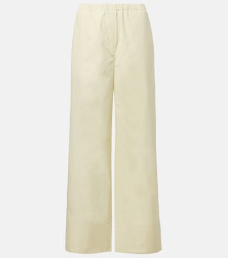 Cotton poplin wide-leg pants | Toteme