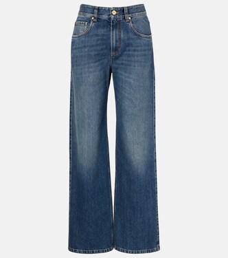 Monili high-rise wide-leg jeans | Brunello Cucinelli