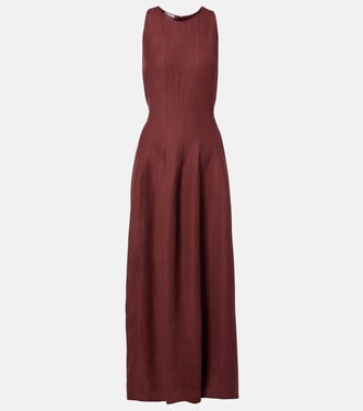 Robe midi rayée | Brunello Cucinelli