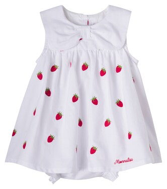 x Disney® baby cotton poplin dress | Monnalisa