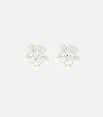 Floral clip-on earrings | Chloé