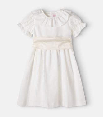 Vega belted linen and cotton dress | La Coqueta