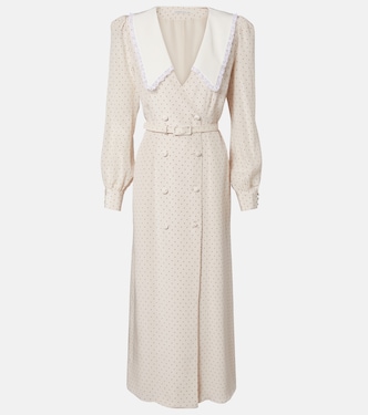 Polka-dot silk midi dress | Alessandra Rich