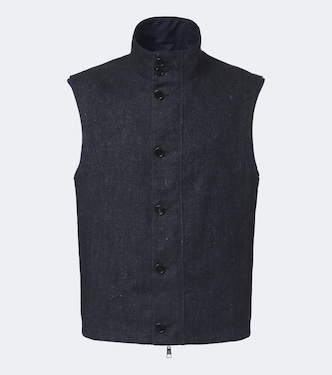 Linen reversible vest | Dunhill