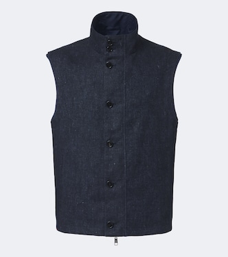 Linen reversible vest | Dunhill