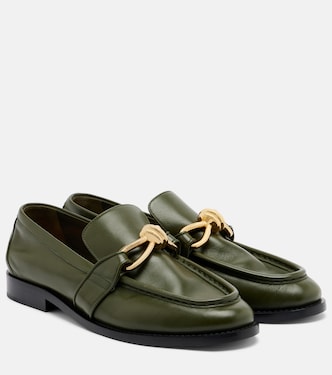 Astaire Knot leather loafers | Bottega Veneta