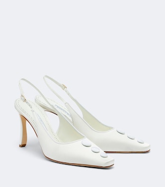 Slingback-Pumps Alexa aus Satin | Manolo Blahnik