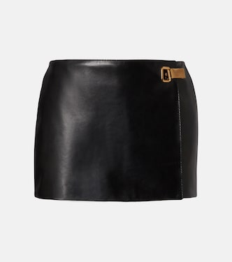 Skort aus Leder | Balenciaga