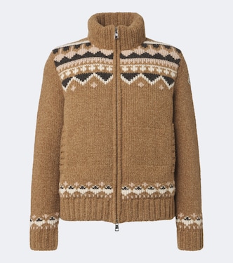 Jacquard wool-blend down jacket  | Moncler