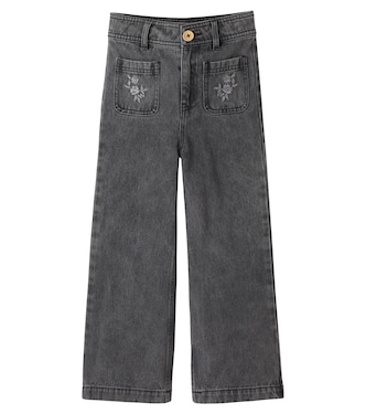 Serena embroidered floral jeans | C'era Una Volta