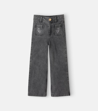 Serena embroidered floral jeans | C'era Una Volta