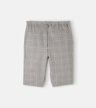 Baby Dandy checked cotton pants | Bonpoint
