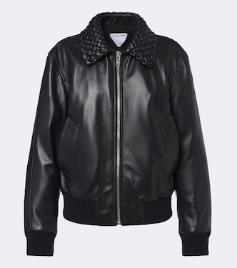 Intrecciato leather blouson jacket | Bottega Veneta