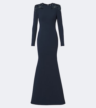 Adrienne embellished crêpe gown | Rebecca Vallance