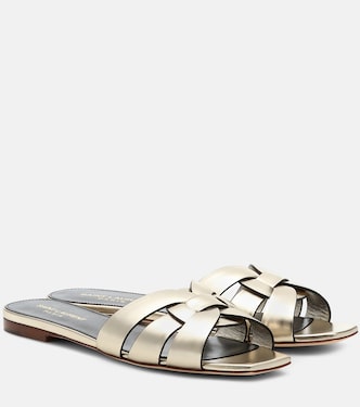 Tribute Nu Pieds 05 leather slides | Saint Laurent