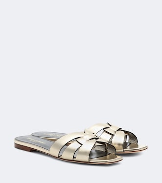 Tribute Nu Pieds 05 leather slides | Saint Laurent