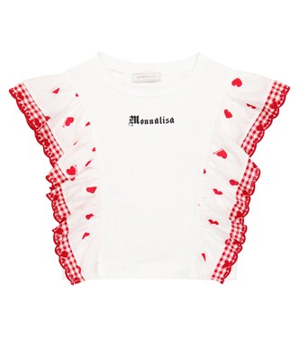 Printed cotton top | Monnalisa