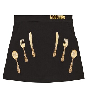 Embroidered jersey skirt | Moschino Kids